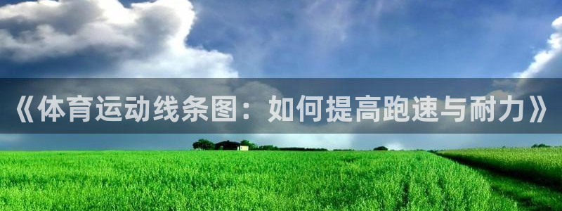 nba五星体育：《体育运动线条图：如何提高跑速与耐力》